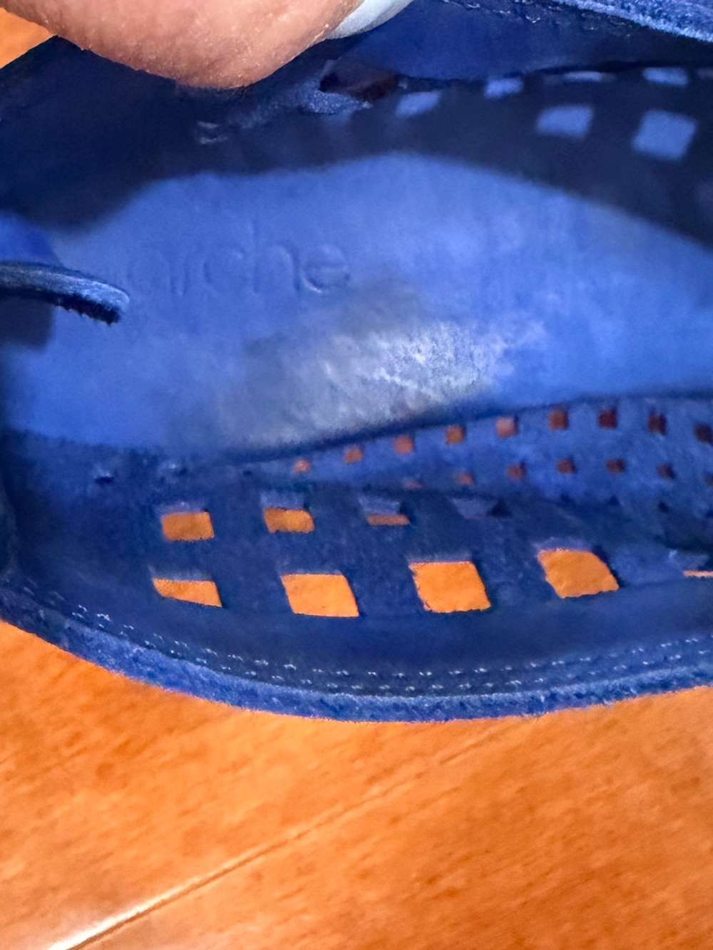 Arche Blue Suede Nubuck Leather Cutout Zip Nirick Shoes Sz. 39 (8) - Picture 4 of 5